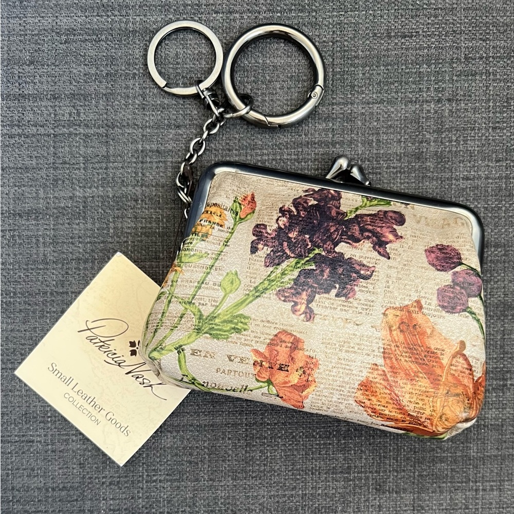 NWT PATRICIA NASH LARGE BORSE WALLET CREDIT CARD HOLDER COIN PURSE RFID